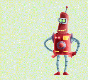 Robot animado por I. Mouronte B.