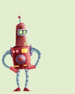Robot animado por I. Mouronte B.