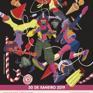 Cartel con ilustración de Santy Gutiérrez