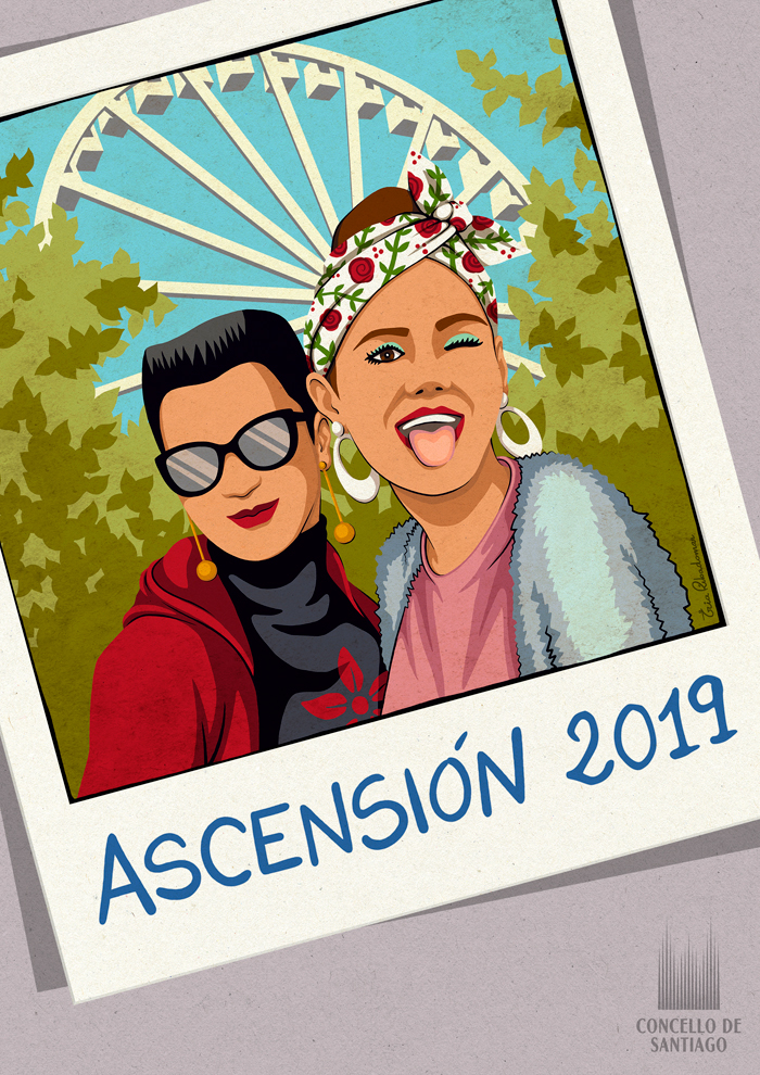 Cartel Festas da Ascensión 2019 - Iria Ribadomar